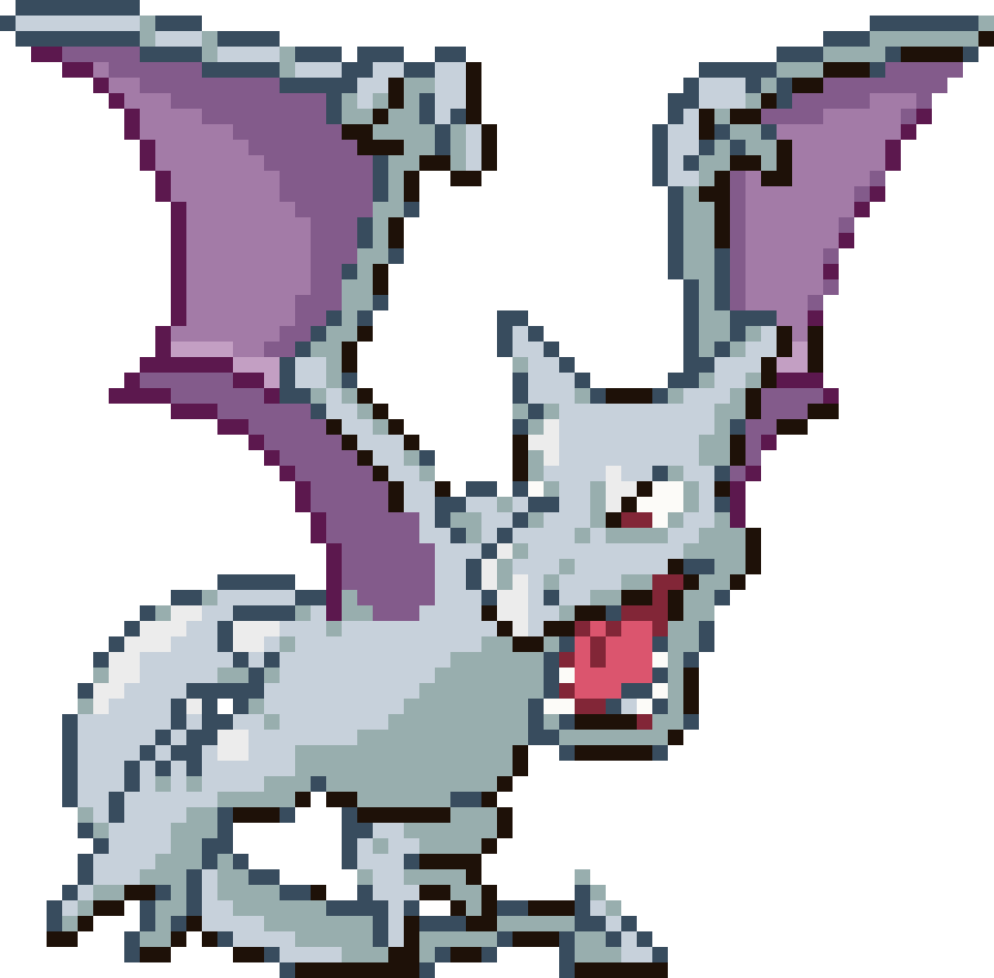 Aerodactyl cross-stitch pattern preview