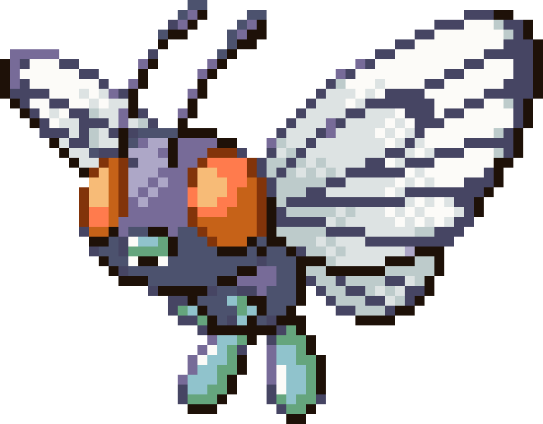 Butterfree cross-stitch pattern preview