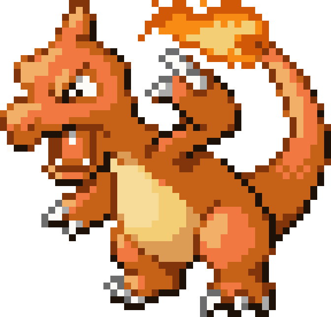 Charmeleon cross-stitch pattern preview