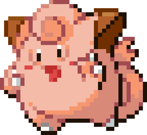 Clefairy cross-stitch pattern preview