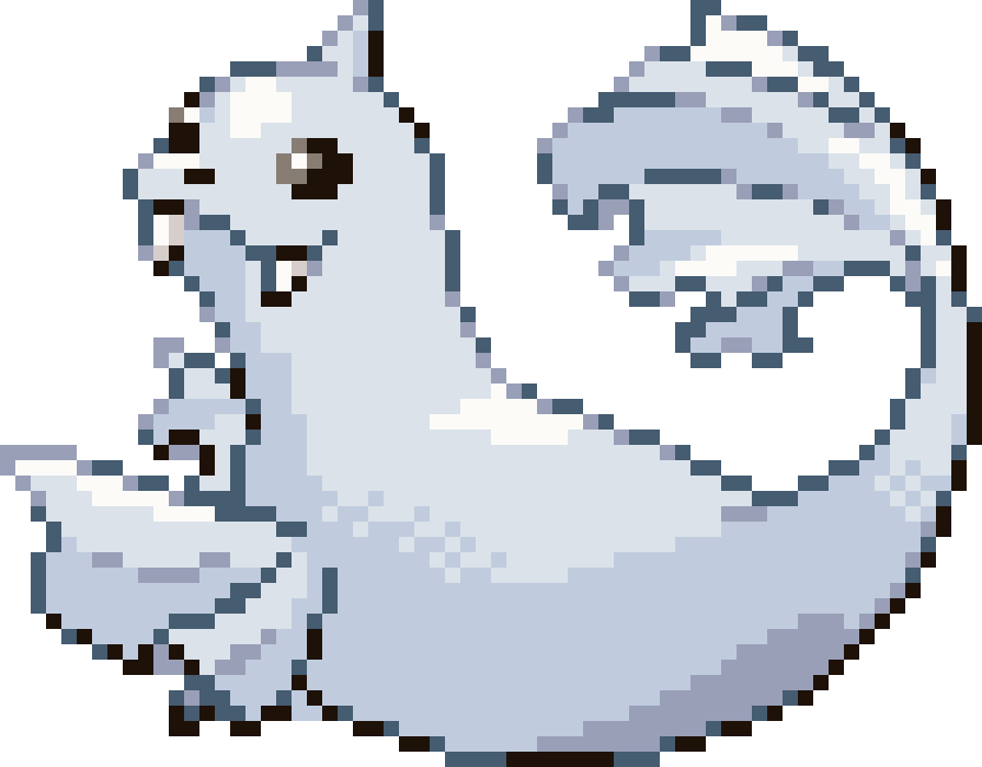 Dewgong cross-stitch pattern preview
