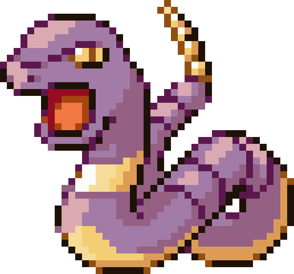 Ekans cross-stitch pattern preview