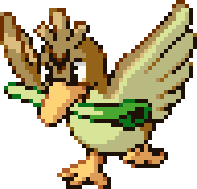 Farfetchd cross-stitch pattern preview