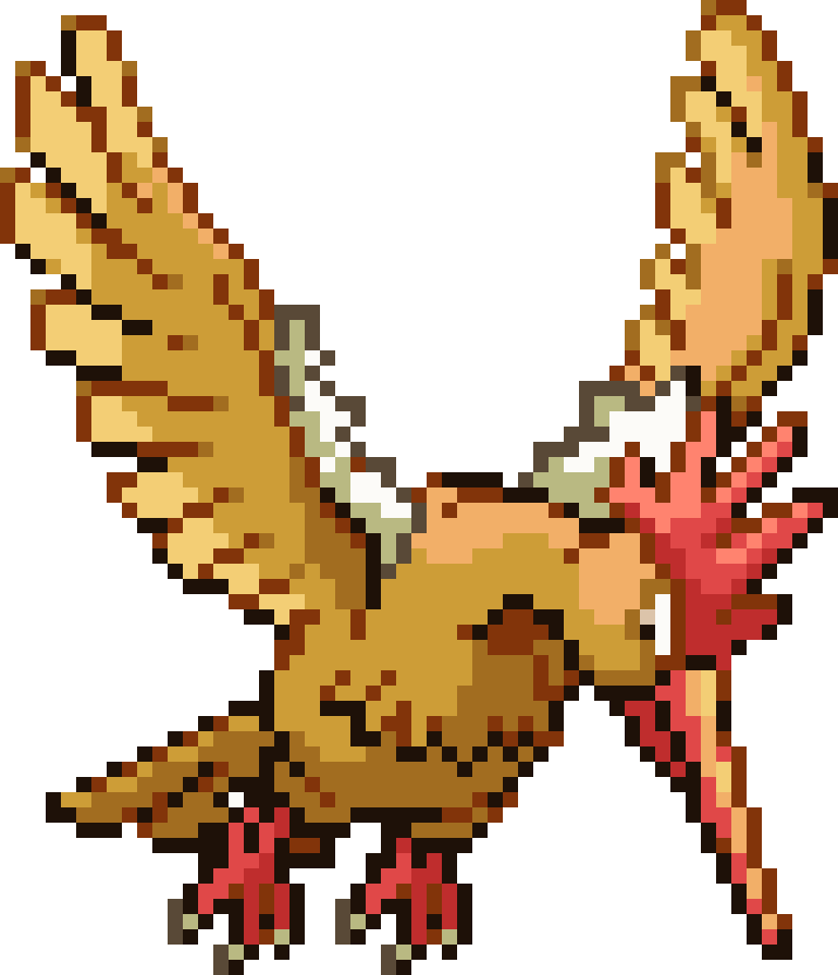 Fearow cross-stitch pattern preview