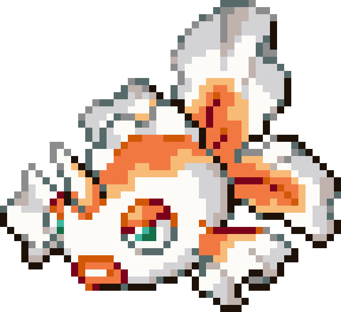 Goldeen cross-stitch pattern preview