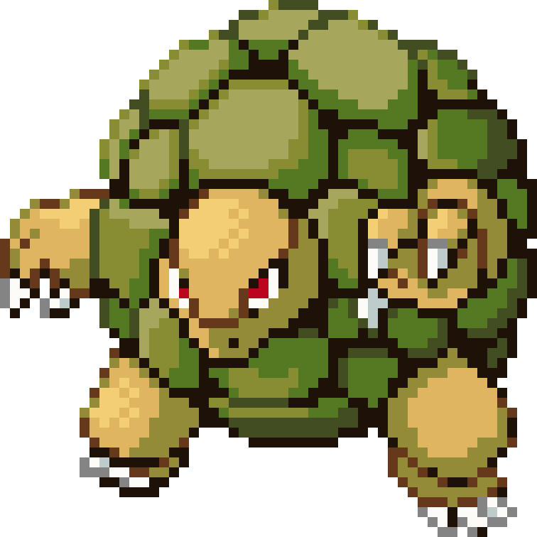 Golem cross-stitch pattern preview