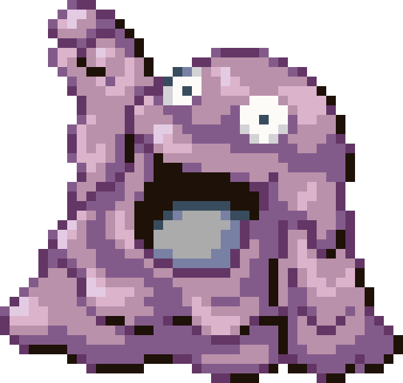 Grimer cross-stitch pattern preview