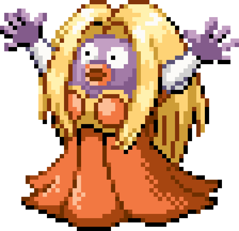 Jynx cross-stitch pattern preview