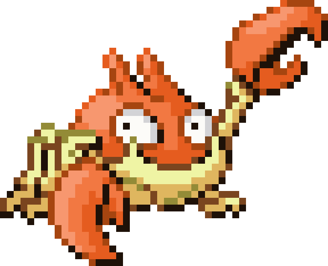 Krabby cross-stitch pattern preview