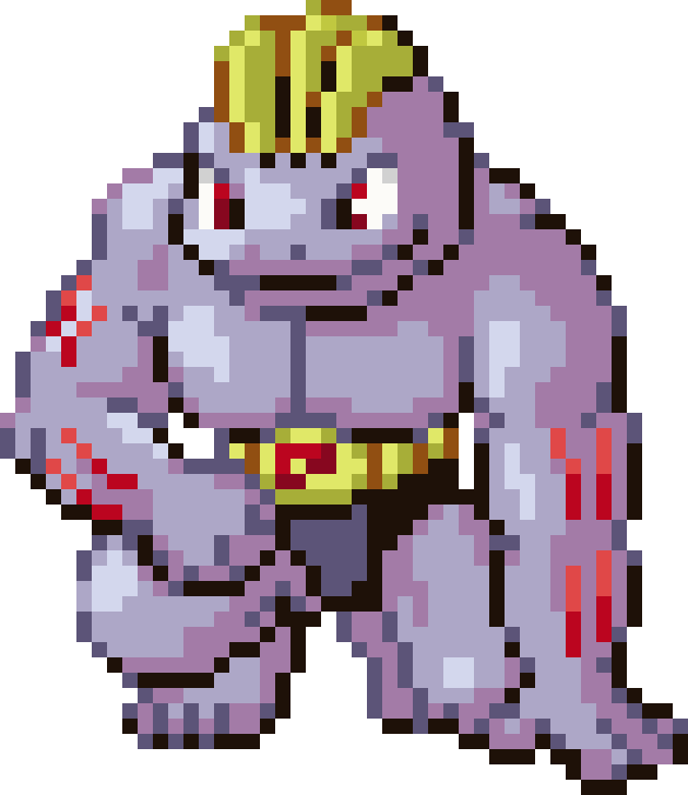 Machoke cross-stitch pattern preview