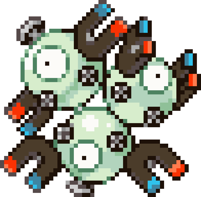 Magneton cross-stitch pattern preview