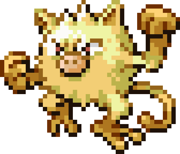 Mankey cross-stitch pattern preview