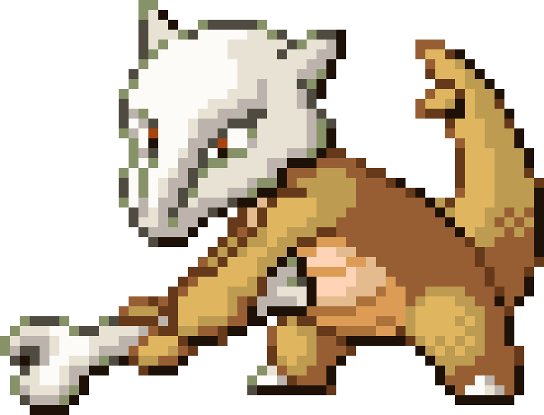 Marowak cross-stitch pattern preview