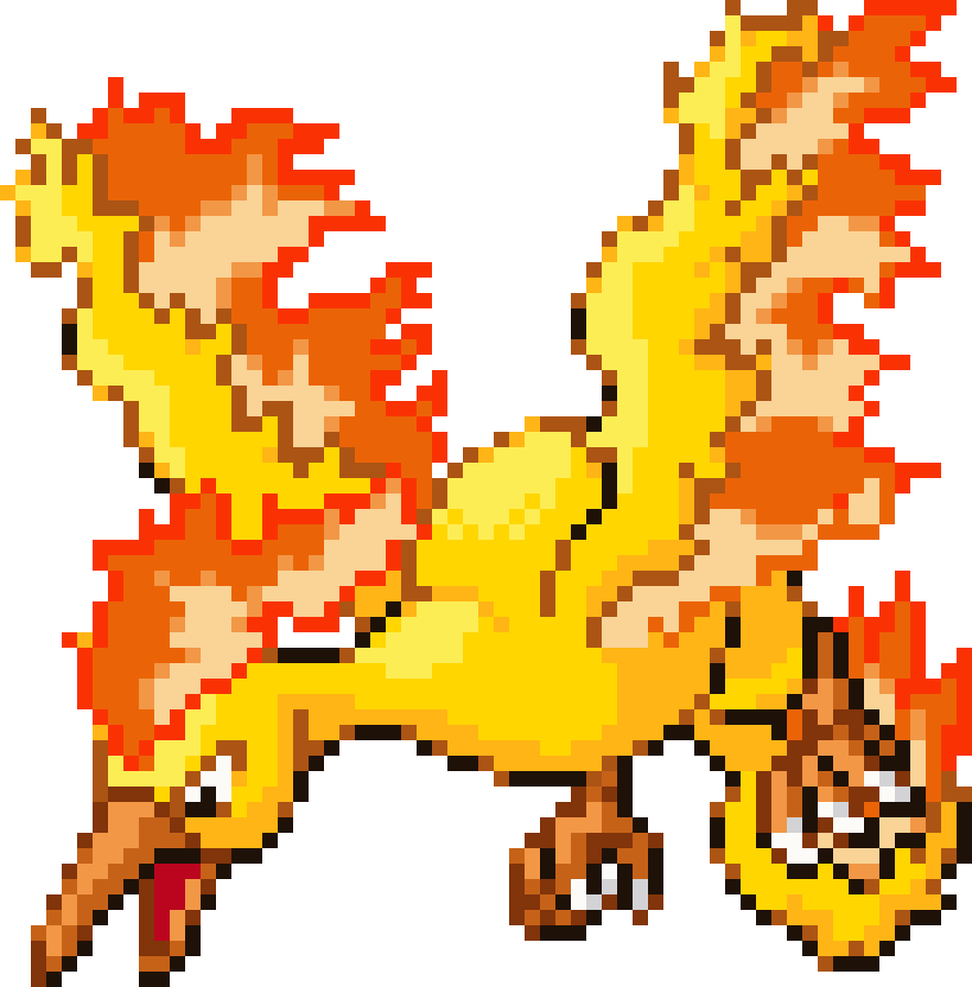 Moltres cross-stitch pattern preview