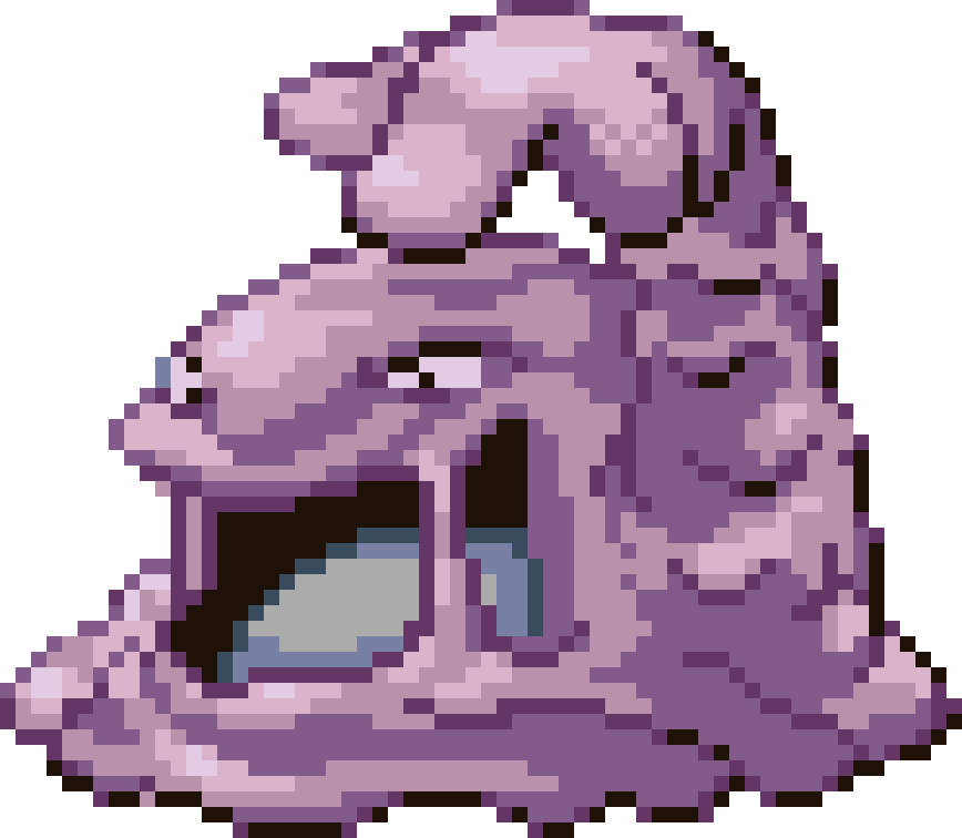 Muk cross-stitch pattern preview