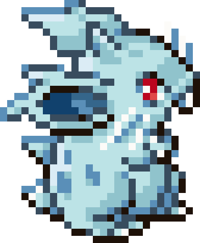 Nidoran F cross-stitch pattern preview
