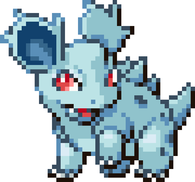 Nidorina cross-stitch pattern preview