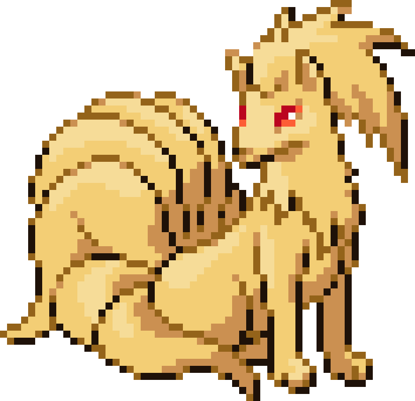 Ninetales cross-stitch pattern preview