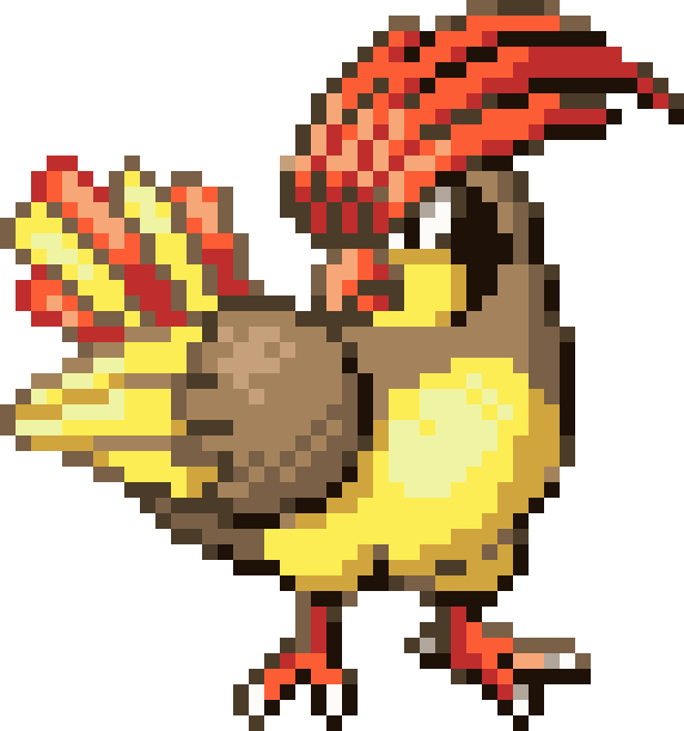Pidgeotto cross-stitch pattern preview
