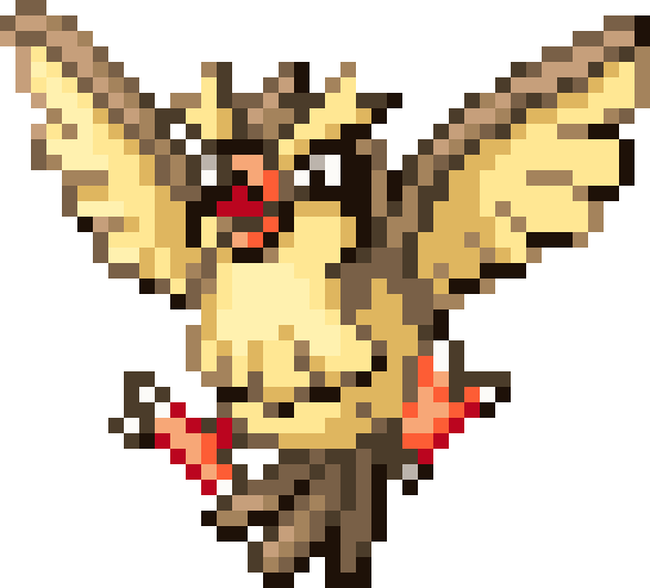 Pidgey cross-stitch pattern preview