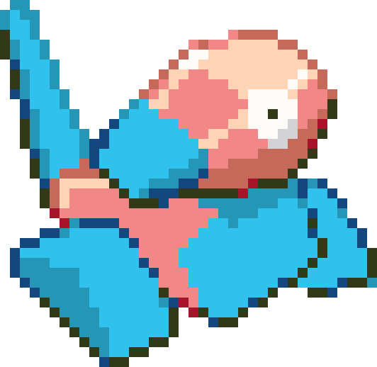 Porygon cross-stitch pattern preview
