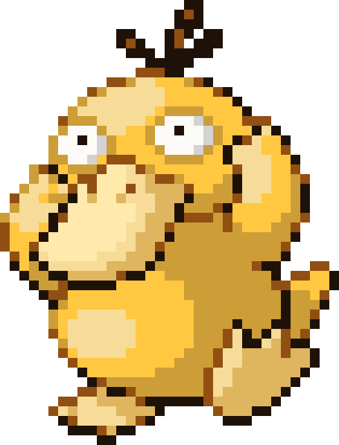 Psyduck cross-stitch pattern preview