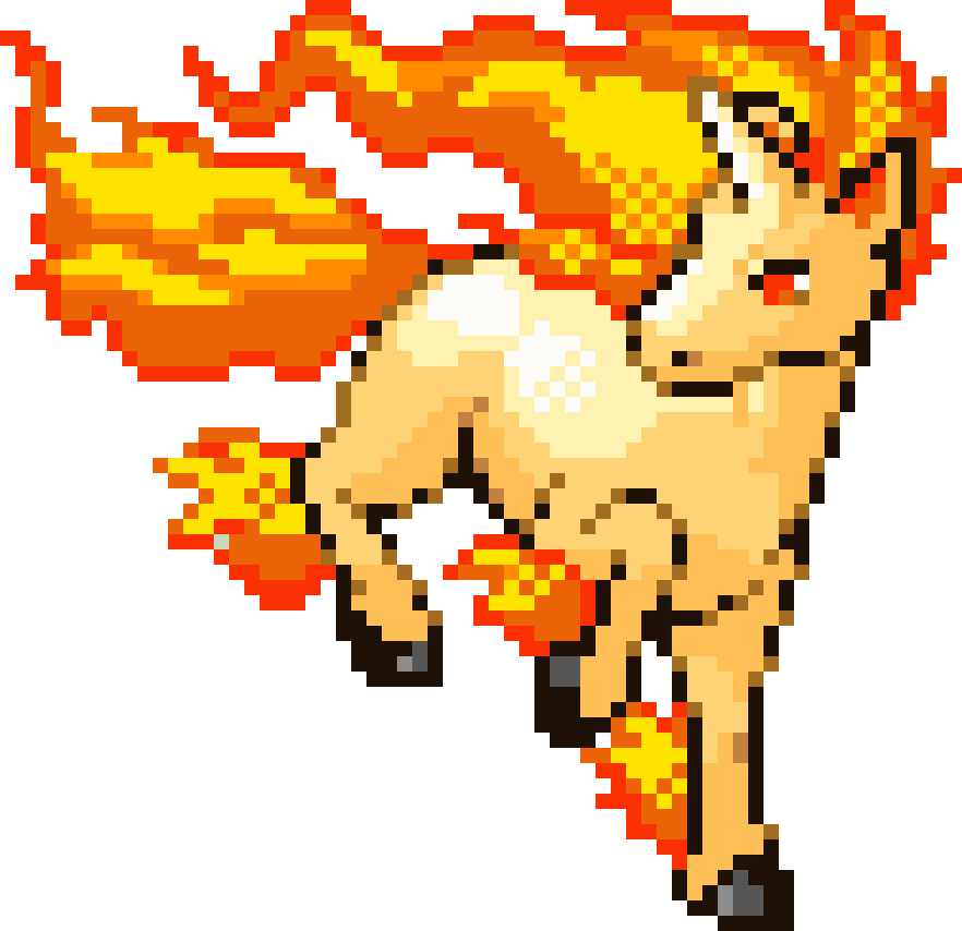 Rapidash cross-stitch pattern preview