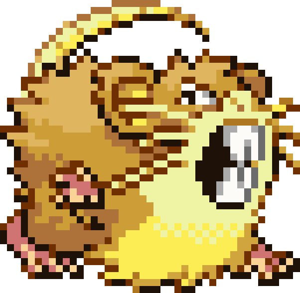 Raticate cross-stitch pattern preview