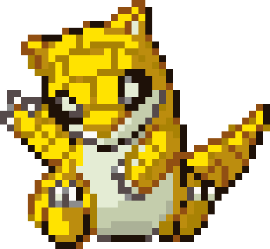 Sandshrew cross-stitch pattern preview