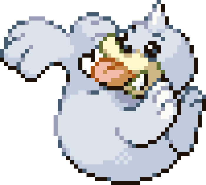 Seel cross-stitch pattern preview