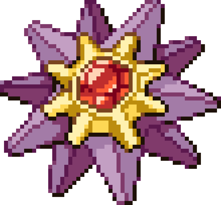 Starmie cross-stitch pattern preview