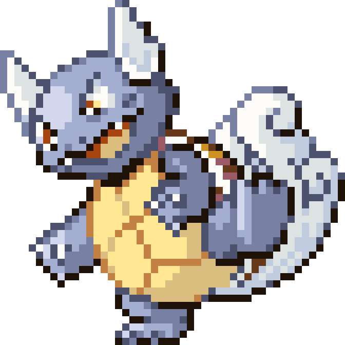 Wartortle cross-stitch pattern preview