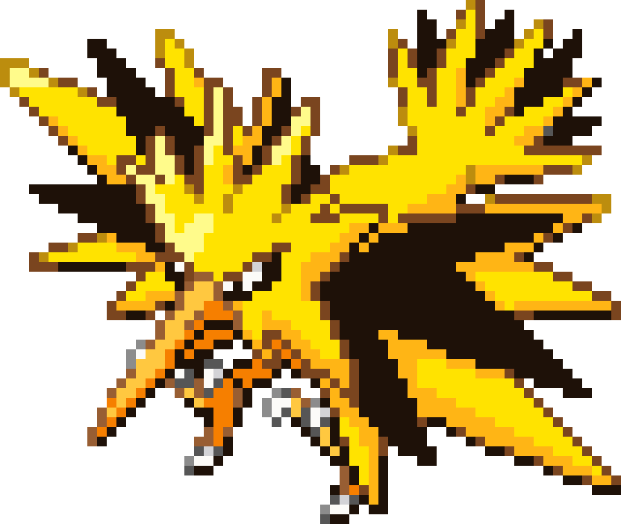 Zapdos cross-stitch pattern preview