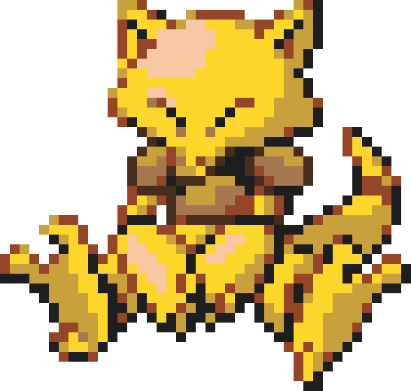 Abra Perler bead pattern preview