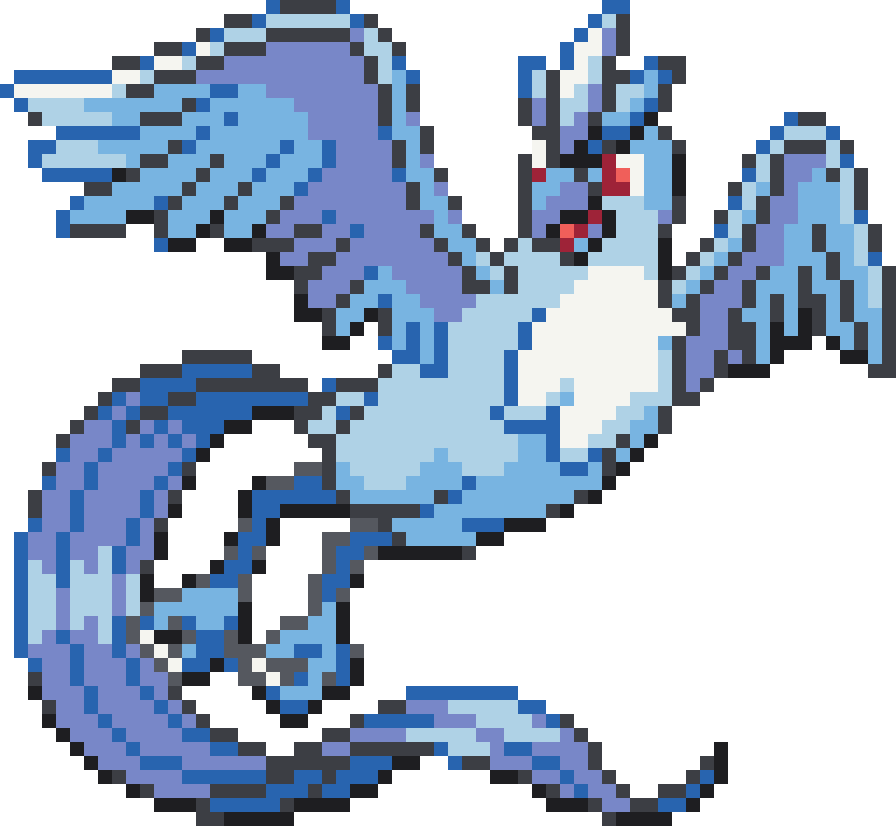 Articuno Perler bead pattern preview