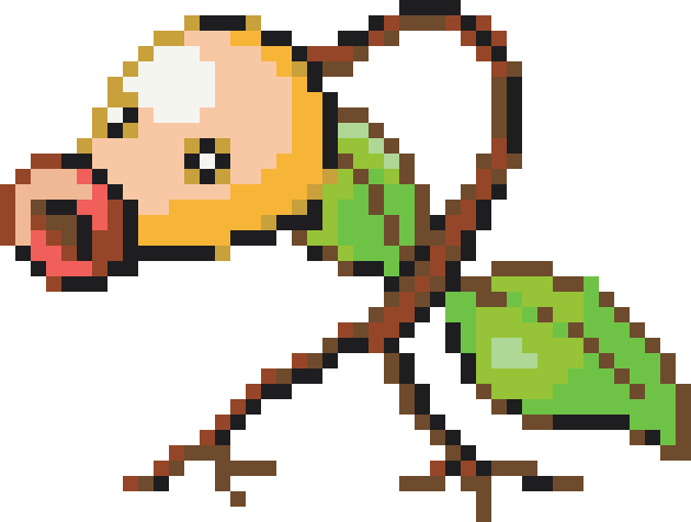 Bellsprout Perler bead pattern preview