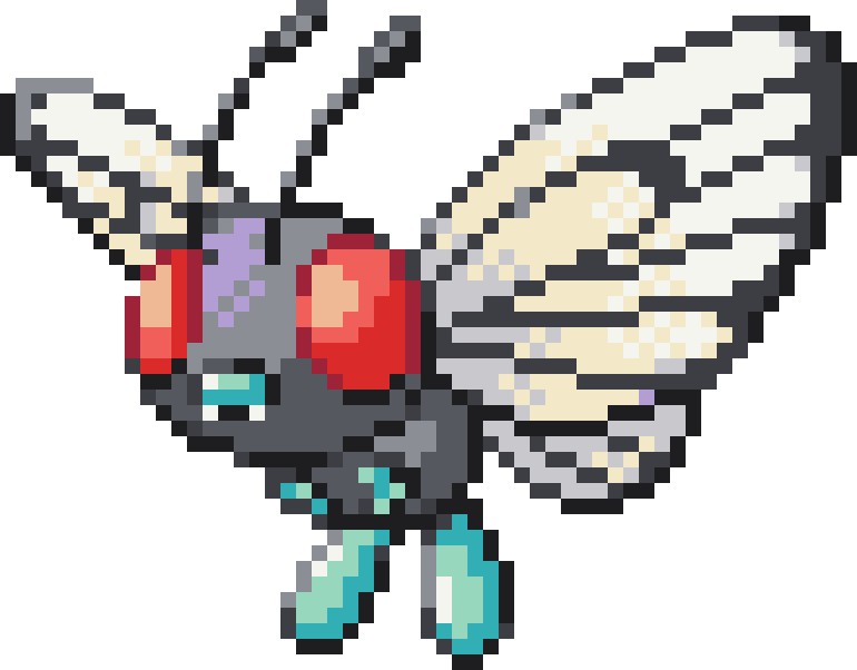 Butterfree Perler bead pattern preview