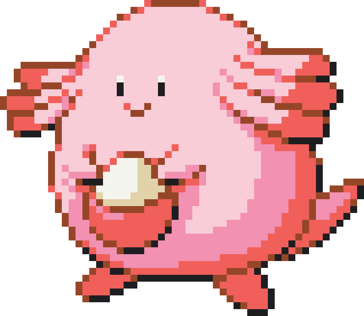 Chansey Perler bead pattern preview