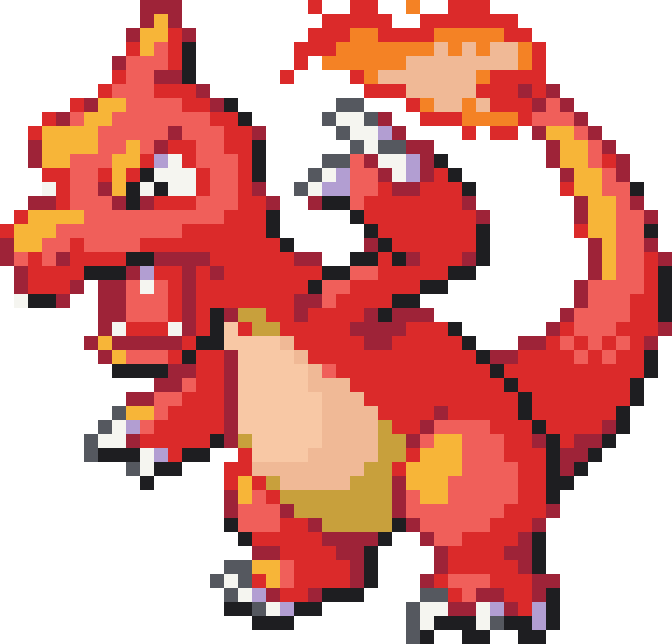 Charmeleon Perler bead pattern preview