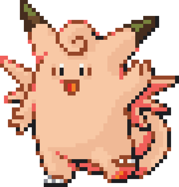 Clefable Perler bead pattern preview