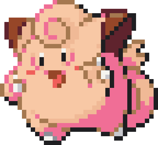 Clefairy Perler bead pattern preview