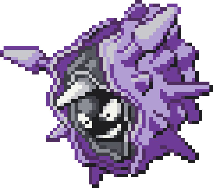Cloyster Perler bead pattern preview
