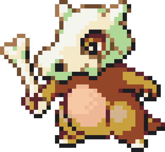 Cubone Perler bead pattern preview
