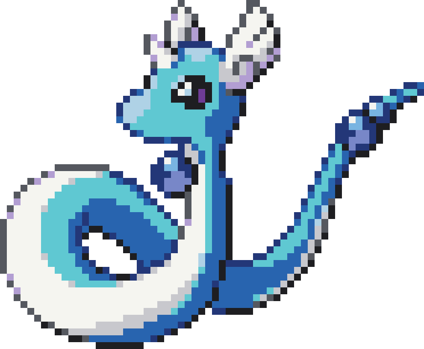 Dragonair Perler bead pattern preview