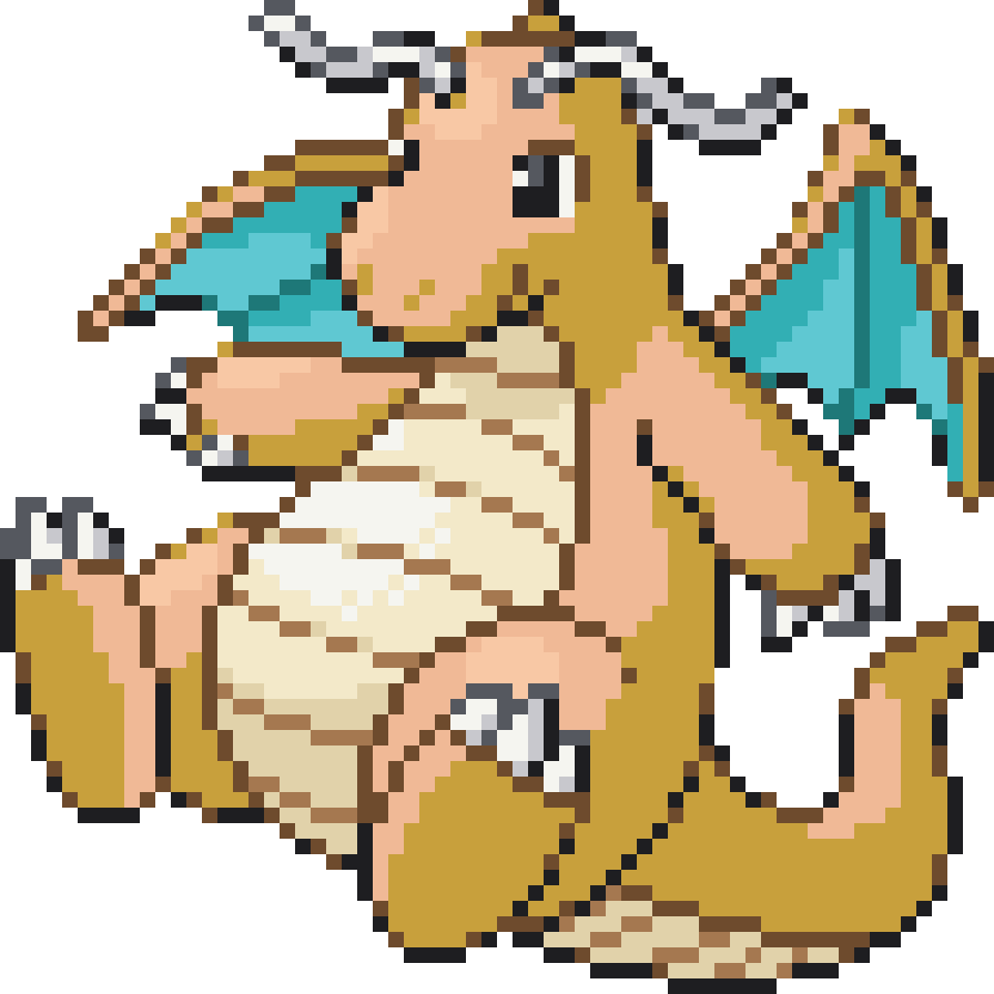 Dragonite Perler bead pattern preview