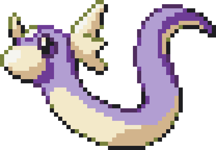 Dratini Perler bead pattern preview