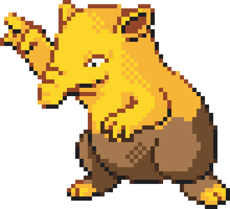 Drowzee Perler bead pattern preview