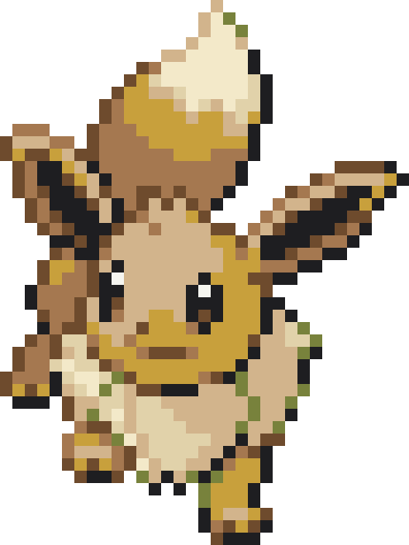 Eevee Perler bead pattern preview