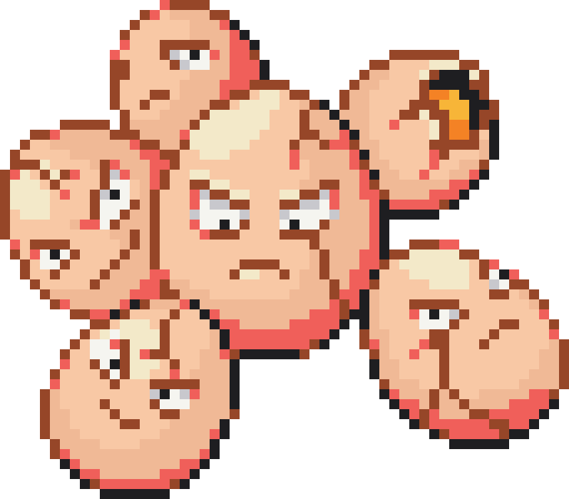 Exeggcute Perler bead pattern preview