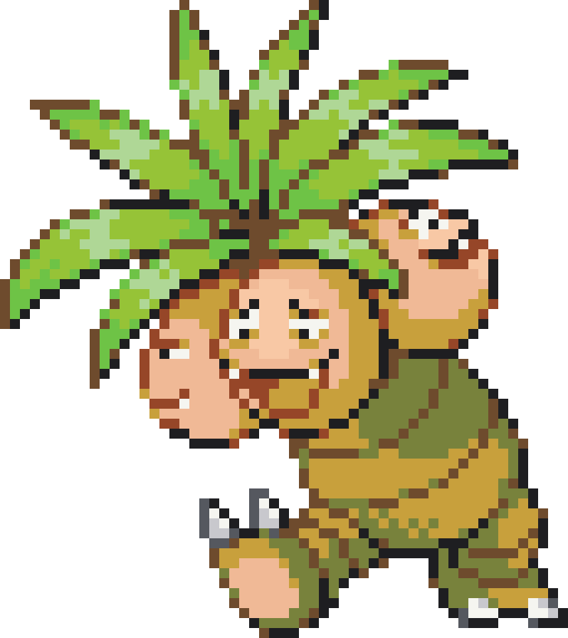 Exeggutor Perler bead pattern preview